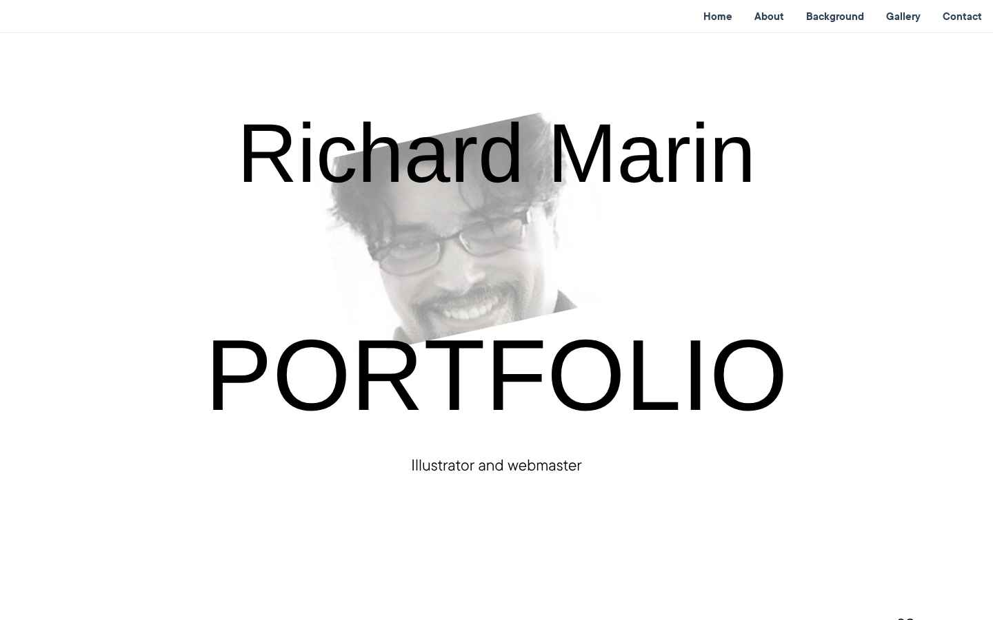 Richard Marin's earlier illustration portfolio website